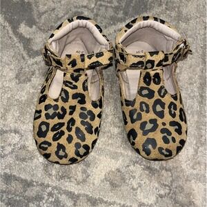 Toddler Girls 2 - 3 Years Old Soft Sole Animal Print Leather Shoes MONKEY FEET